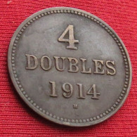 Guernsey 4 Doubles 1914 Guernesey W ºº - Guernsey