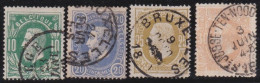 Belgie  .   OBP    .    30/33      .    O     .   Gestempeld     .   /   .    Oblitéré - 1869-1883 Leopoldo II