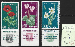 ISRAEL 152 à 53 ** Côte 1 € - Unused Stamps (with Tabs)
