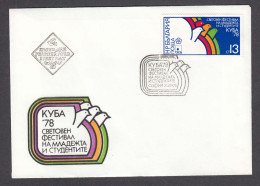 Bulgaria 1978 - World Festival Of Youth And Students In Havana, Mi-Nr. 2676, FDC - FDC