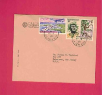 Lettre De 1961 Pour Les USA EUAN - YT N° 5,6 Et PA 5 - Covers & Documents