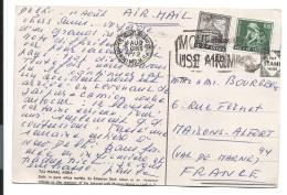 2 Stamps INDIA - Postcard 1972 - Lettres & Documents