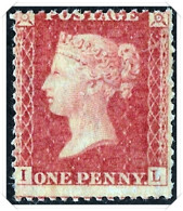 QV Penny Red Stamp SG40 1d Rose-Red I-L Mounted Mint - Nuovi