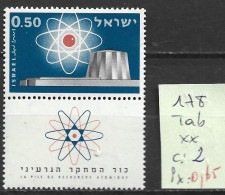 ISRAEL 178 ** Côte 2 € - Unused Stamps (with Tabs)