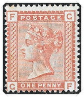 QV SG166 1d Venetian Red, GF, Fine Mint, MNH UnMounted Mint - Unused Stamps