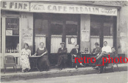 Cpa 38 – Beaurepaire – Carte-photo Café Medalin - Beaurepaire