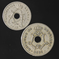 Belgigue / Belgium, Lot (2) 5 Centimes 1910 & 10 Centimes 1904 - Mezclas - Monedas