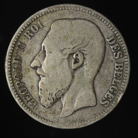  Belgique / Belgium, Leopold II, 2 Francs, 1867, , Argent (Silver), B (VG),
KM#30 - 2 Francs