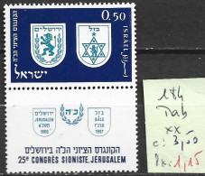 ISRAEL 184 ** Côte 3.50 € - Unused Stamps (with Tabs)