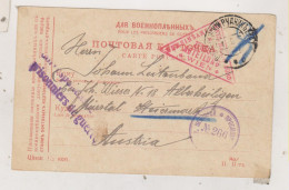 RUSSIA, 1916  POW Postal Stationery To  Austria - Briefe U. Dokumente