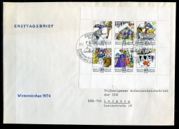 DDR 1995-2000 KB Auf FDC - Märchen, Fairy Tales, Conte De Fées - GDR / RDA - 1971-1980