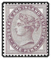 QV SG172 1d Bluish Lilac 16 Dots, Unmounted Mint - Unused Stamps