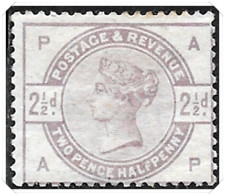 QV SG190 2½d Lilac Mounted Mint - Nuevos