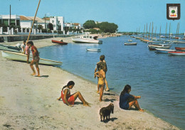 HUELVA, PLAYA DE PUNTA UMBRIA,  BAIGNEURS, BATEAUX COULEUR  REF 14295 - Huelva