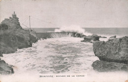 FRANCE - Biarritz - Rocher De La Vierge - Vagues - Carte Postale Ancienne - Biarritz