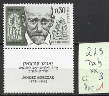 ISRAEL 229 ** Côte 3 € - Unused Stamps (with Tabs)