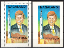 LABEL Nagaland MNH Perforated And Imperforated SSs - Other & Unclassified