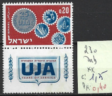 ISRAEL 230 ** Côte 1.25 € - Unused Stamps (with Tabs)