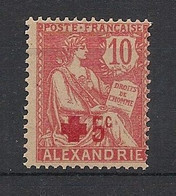 ALEXANDRIE - 1915 - N°YT. 34 - Croix Rouge - Type Mouchon - Neuf Luxe ** / MNH / Postfrisch - Unused Stamps