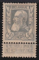 Belgie  .   OBP    .    78  (2 Scans)    .    *      .   Ongebruikt Met Gom    .   /   .    Neuf Avec Gomme8  (2 Scans) - 1905 Grosse Barbe