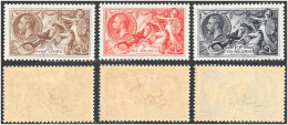 SG 450/2 GV 1934 Re-engraved Seahorse Set, Very Fine Light Mounted Mint. - Ungebraucht