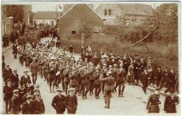 Fotokaart. Sint-Kwintens-Lennik. Stoet Vredefeesten. Militaire Herdenking Eerste Wereldoorlog. Misviering - Lennik