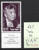 ISRAEL 265 ** Côte 1.25 € - Unused Stamps (with Tabs)