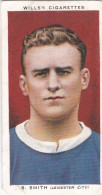 39 S Smith Leicester City  - Wills Cigarette Card - Association Footballers, 1935 - Original Card - Sport - Wills