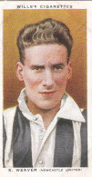 46 S Weaver, Newcastle United  - Wills Cigarette Card - Association Footballers, 1935 - Original Card - Sport - Wills