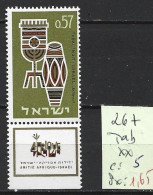 ISRAEL 267 ** Côte 5 € - Unused Stamps (with Tabs)