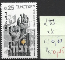 ISRAEL 289 ** Côte 0.50 € - Unused Stamps (without Tabs)