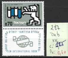 ISRAEL 287 ** Côte 1.25 € - Unused Stamps (with Tabs)