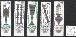 ISRAEL 314 à 18 ** Côte 3.30 € - Unused Stamps (with Tabs)