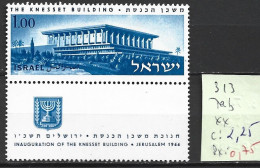ISRAEL 313 ** Côte 2.25 € - Unused Stamps (with Tabs)
