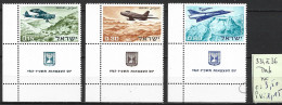 ISRAEL 334 à 36 ** Côte 3.50 € - Unused Stamps (with Tabs)