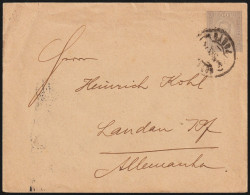 INTEIRA CARTA - Porto To Landau, Alemanha -|- Postmark - Porto. 1894 - Briefe U. Dokumente