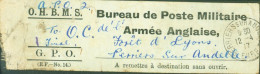 Guerre 14 Bande Style Journal Bureau De Poste Militaire Armée Anglaise Manuscrit APO 2 CAD Perriers Sur Andelle 12 4 17 - 1. Weltkrieg 1914-1918