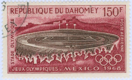 DAHOMEY, GIOCHI OLIMPICI, CITTA DEL MESSICO, 1968, FRANCOBOLLI USATI Mi:DY 363, Scott:DY C88, Yt:DY PA92 - Usati