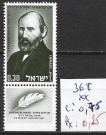 ISRAEL 368 ** Côte 0.75 € - Unused Stamps (with Tabs)