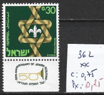 ISRAEL 362 ** Côte 0.75 € - Ungebraucht (mit Tabs)