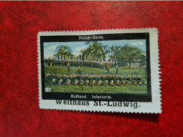 SUISSE Timbre Erinnophilie WELTHAUS ST LUDWIG MILITAR SERIE  RUSSLAND INFANTERIE - Erinnophilie