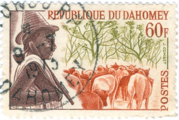 DAHOMEY, TRIBU, 1963, FRANCOBOLLI USATI Mi:DY 209, Scott:DY 169, Yt:DY 188 - Oblitérés