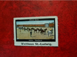 SUISSE Timbre Erinnophilie WELTHAUS ST LUDWIG MILITAR SERIE ITALIEN KAVALLERIE - Erinnophilie