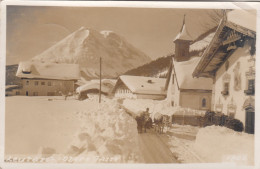 E3503) LEUTASCH - Tirol - Obere Gasse Tief Verschneit Mit Kühen Und Fuhrwerk ALT!  15.3.1941 - Leutasch