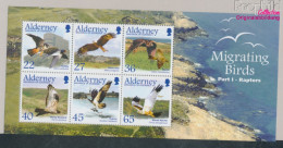 GB - Alderney Block12 (kompl.Ausg.) Postfrisch 2002 Zugvögel: Greifvögel (10331557 - Alderney