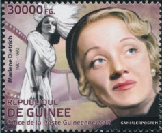 Guinea 9255 (complete. Issue) Unmounted Mint / Never Hinged 2012 Marlene Dietrich (1901-1992) - Guinée (1958-...)