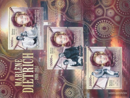 Guinea 9252-9254 Sheetlet (complete. Issue) Unmounted Mint / Never Hinged 2012 Marlene Dietrich (1901-1992) - Guinée (1958-...)