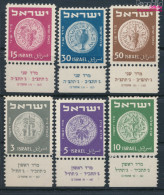 Israel 22-27 Mit Tab (kompl.Ausg.) Postfrisch 1949 Alte Münzen (10326322 - Ongebruikt (met Tabs)