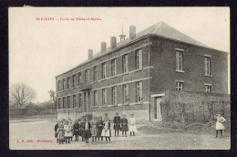 CPA 59 - FEIGNIES - ECOLE DE FILLES ET MAIRIE - Feignies