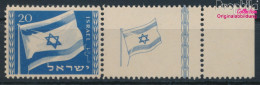 Israel 16 Mit Tab (kompl.Ausg.) Postfrisch 1949 Nationalflagge (10301366 - Unused Stamps (with Tabs)